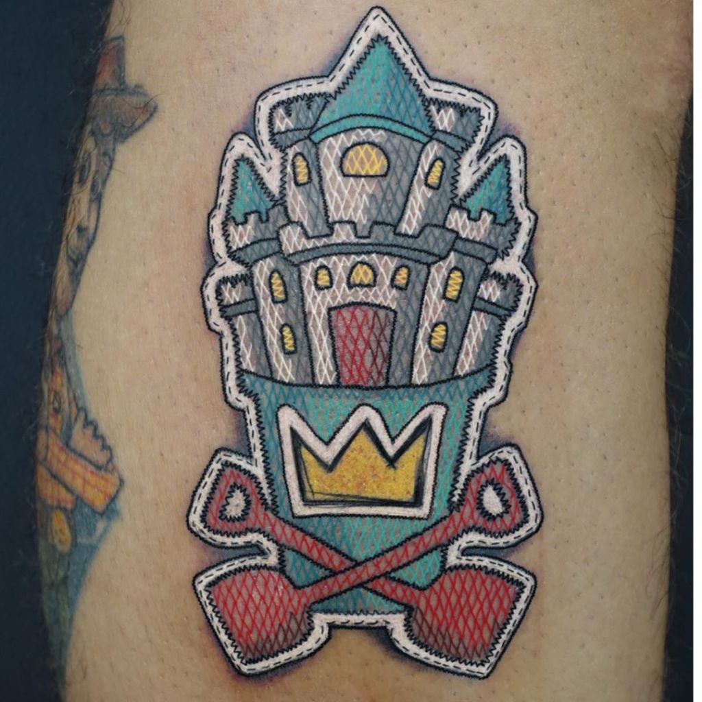 tatuagem bordada MIRKO GALO