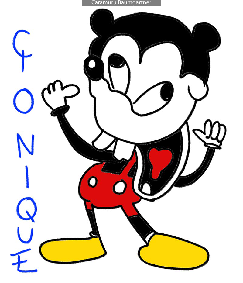 desenho do concurso mickey feio