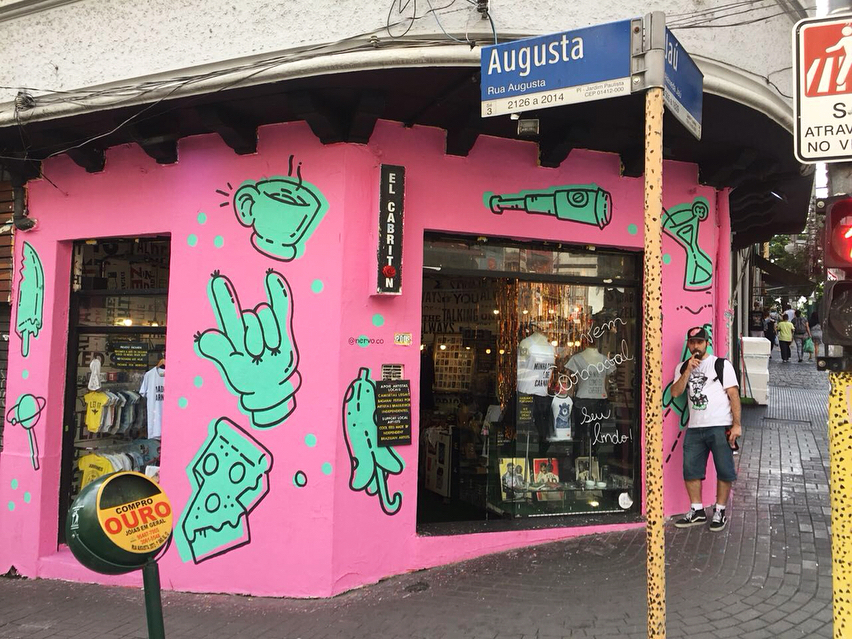 da El Cabriton pintada por Nervo Coletivo