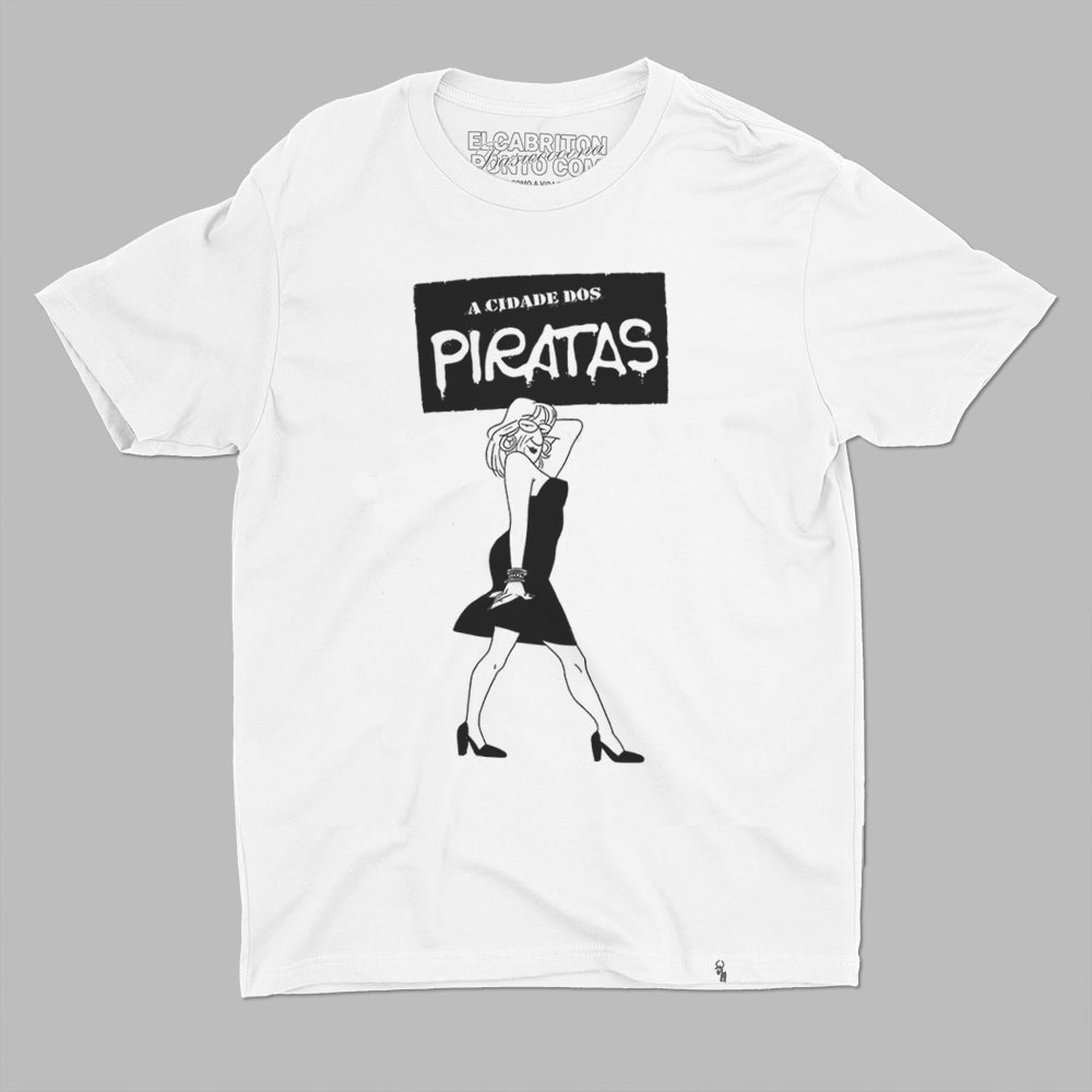 camiseta cidade dos piratas