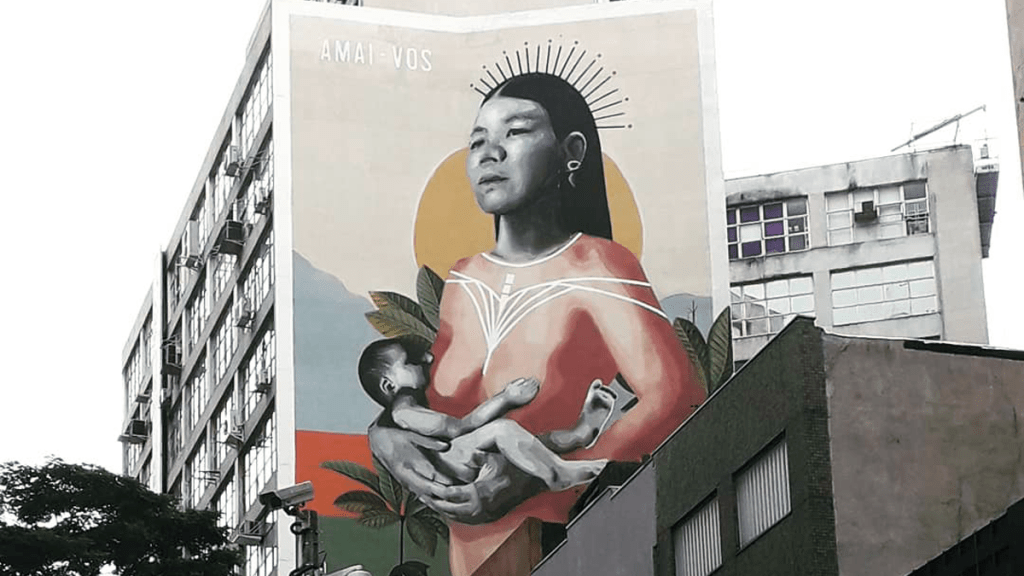 #TarsilaInspira: Projeto no Centro de SP traz murais criados por mulheres inspirados em Tarsila do&nbsp;Amaral