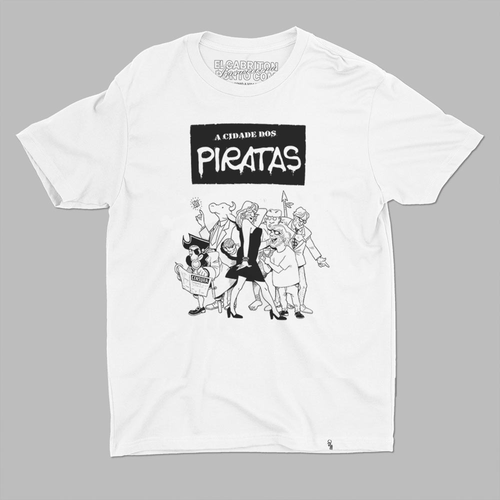 camiseta cidade dos piratas